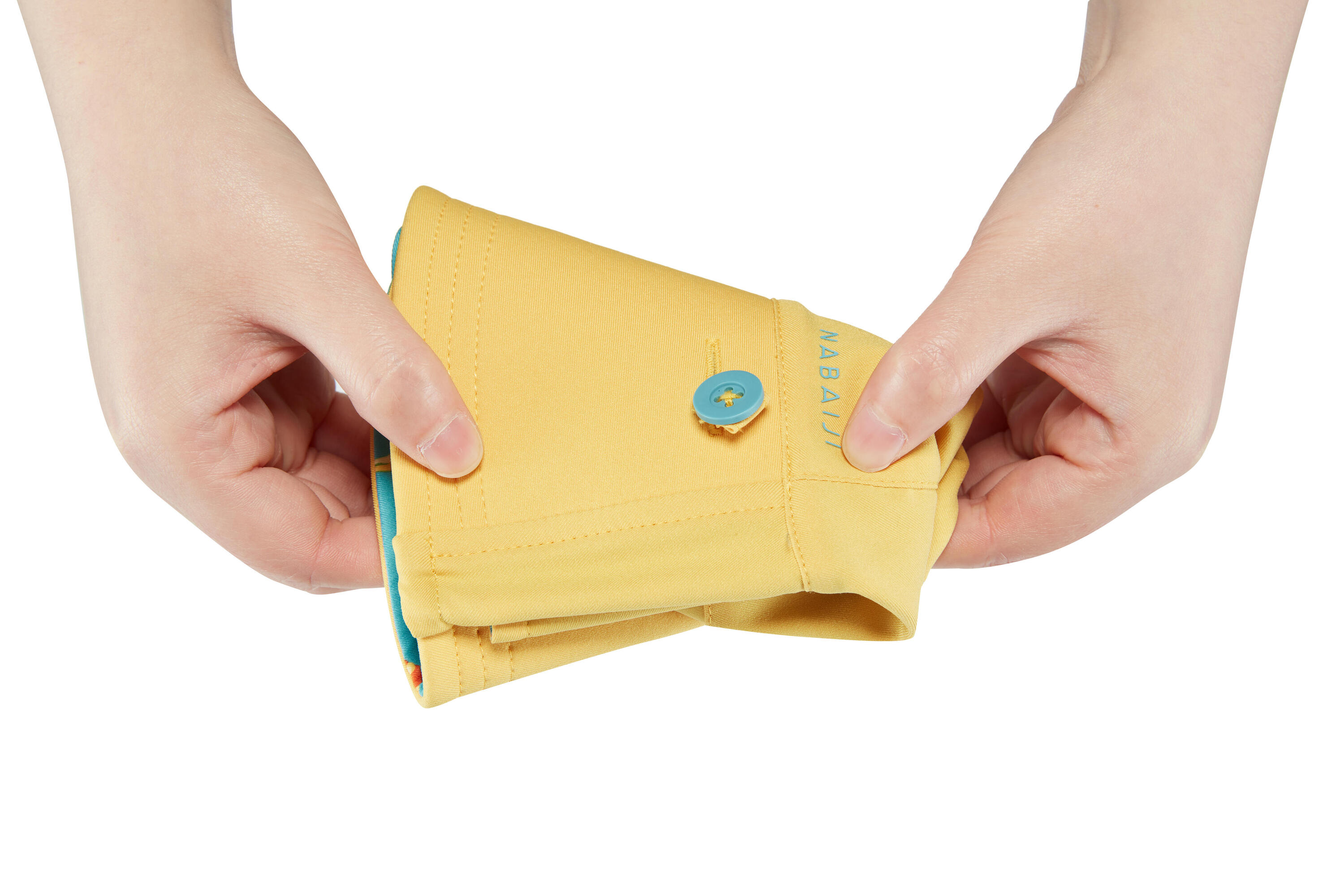 Sonnenhut Baby UV-Schutz wendbar - Savanne gelb/blau 15/21
