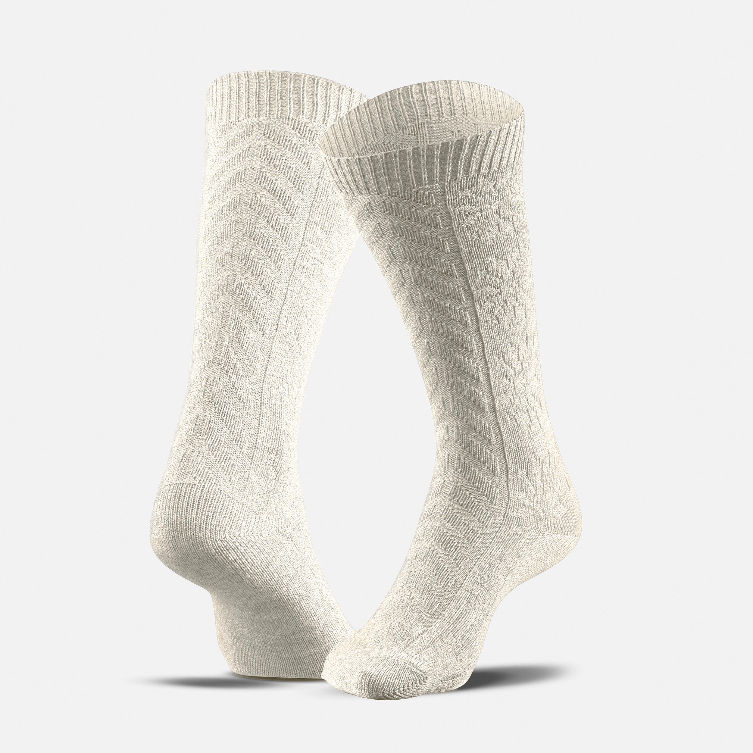 Warm hiking socks - SH100 MID JACQUARD - 2 pairs 2/10