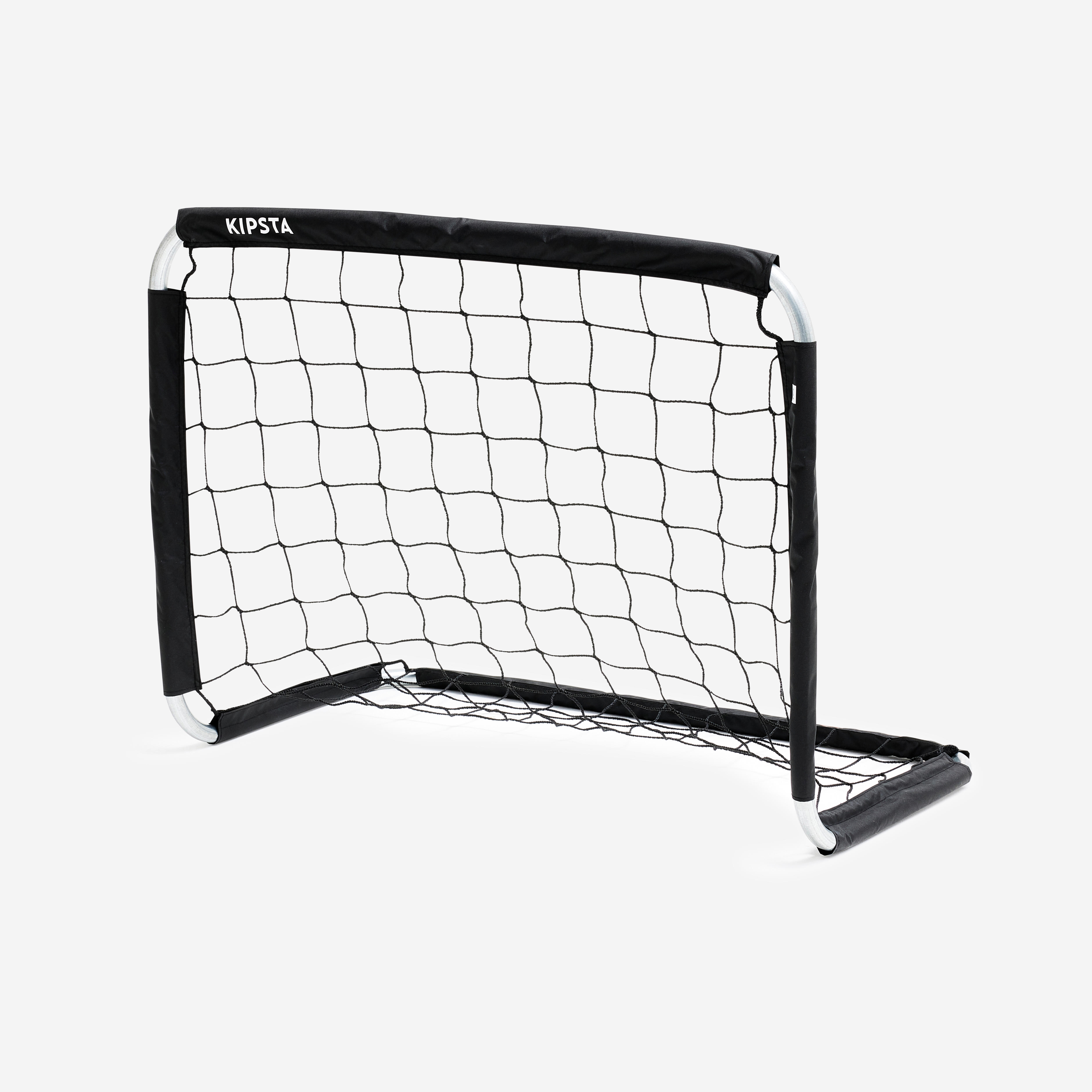 Galvanised Steel Football Goal Basic S (90 cm x 70 cm) - Black