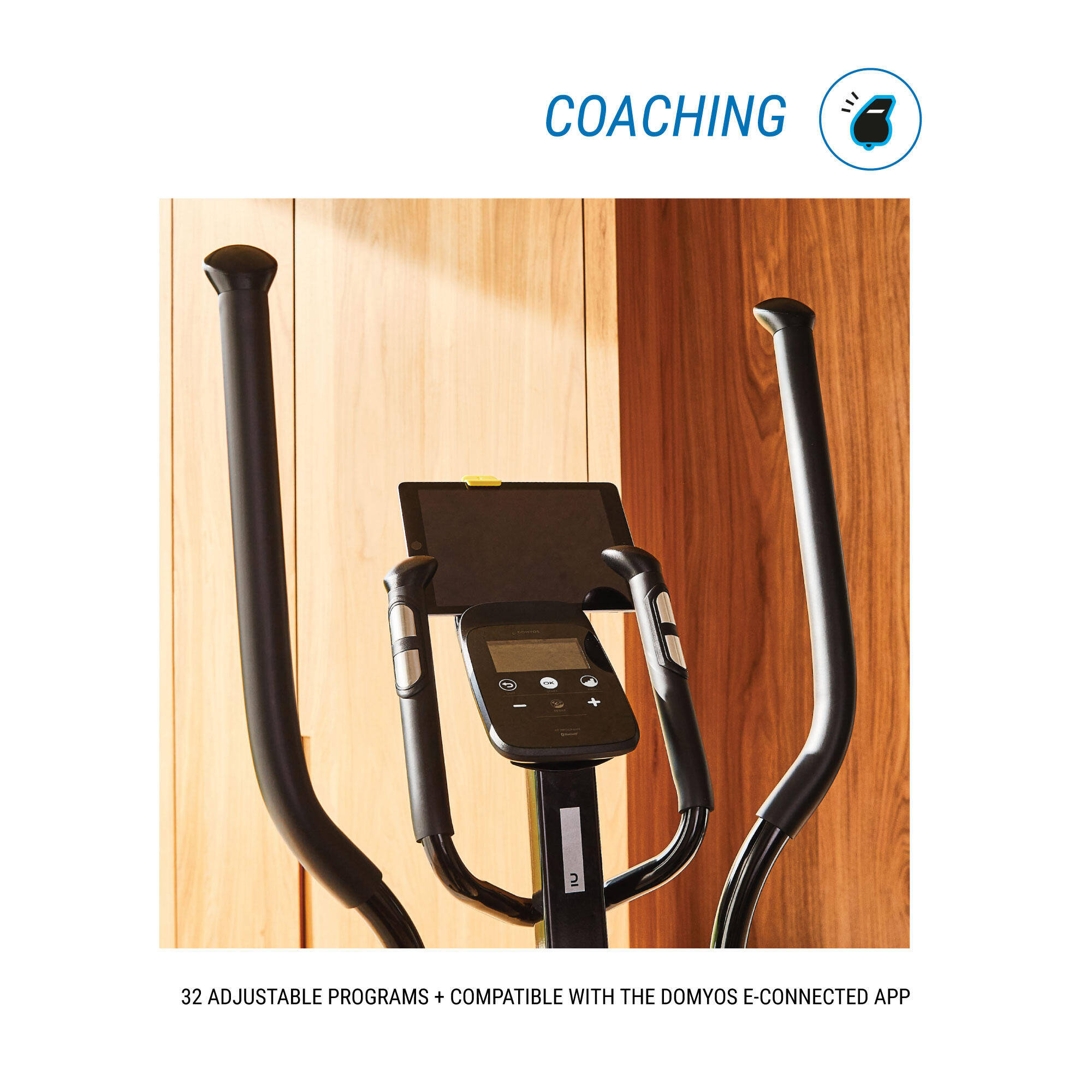 Elliptical with 6kg Flywheel, Smart, Self-Powered, Supports upto 130kg - Black -  5