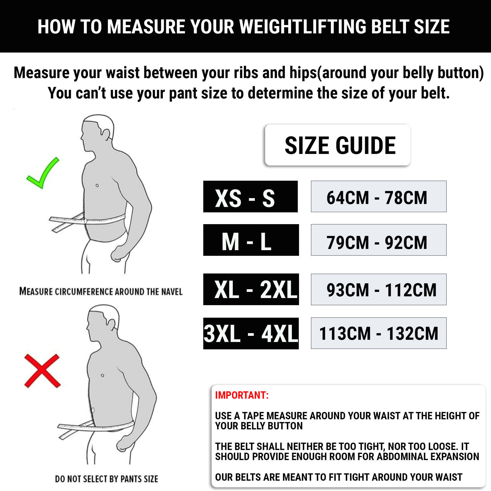 Weight Training Belt, Dual Closure System, Multi Purpose - Black -  3