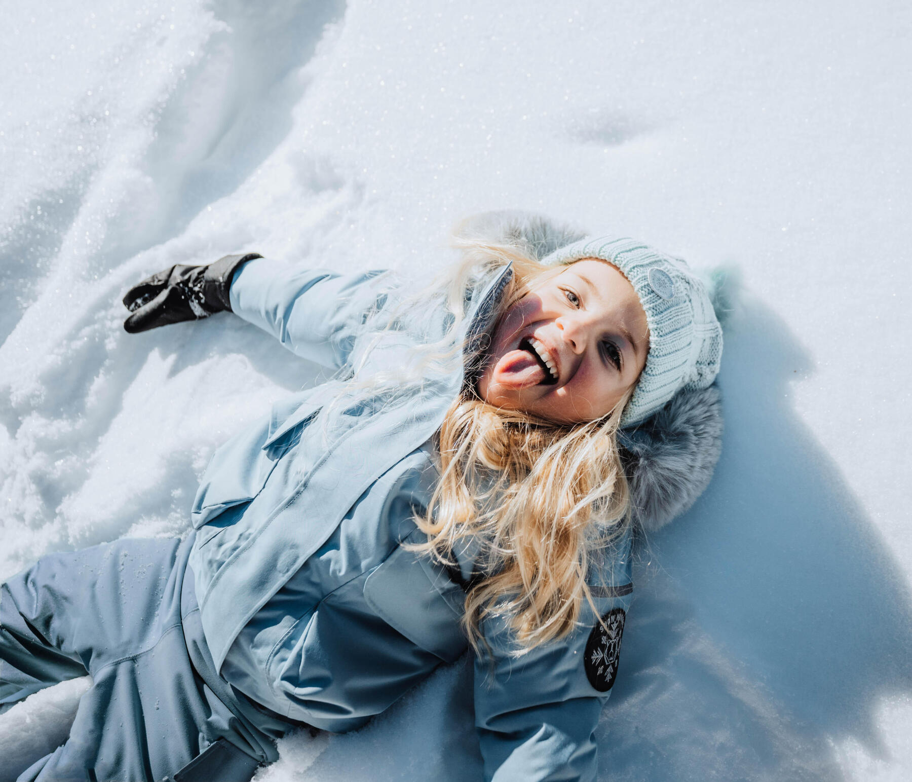 Activité neige bébé