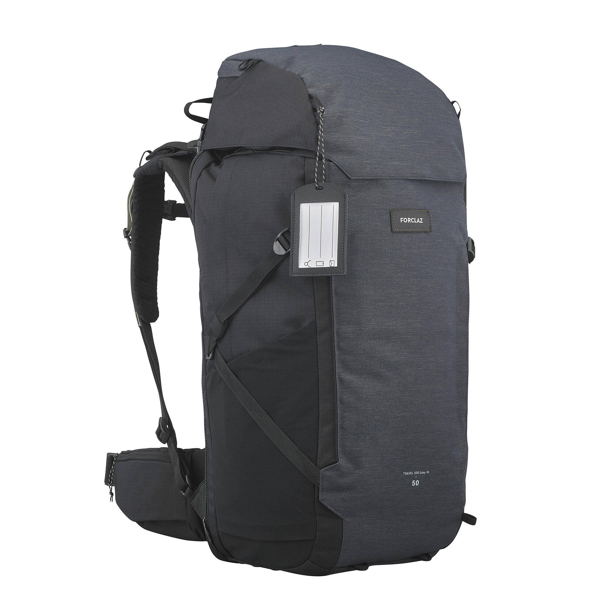 Men s Travel 900 50+6L suitcase-style travel backpack - Grey -  3