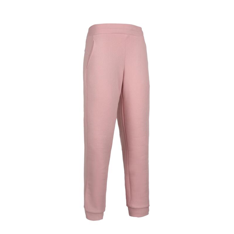 Kids' Warm Straight Jogging Bottoms 500 - Old Pink