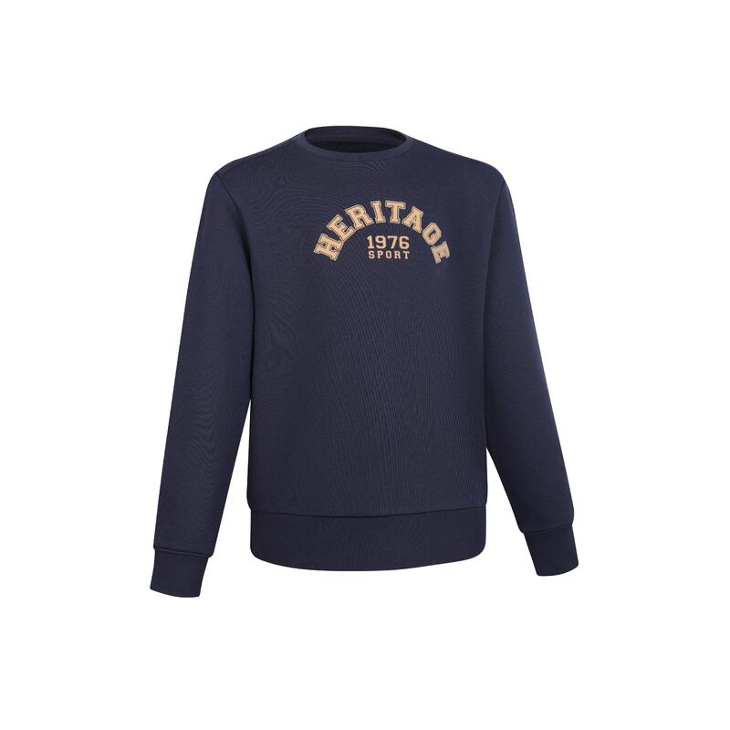 Kids' crew neck sweatshirt 500 - Navy blue