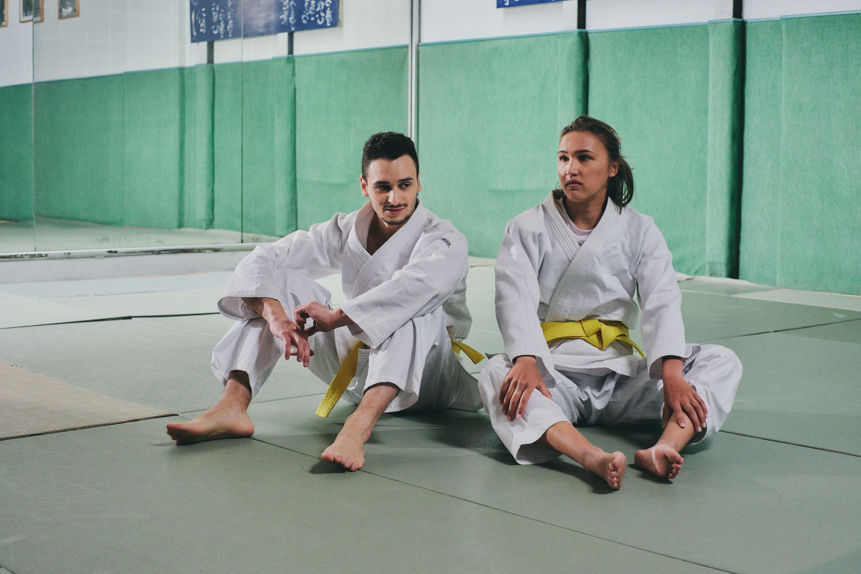 Kimono adulto judo 100 bianco 14/14