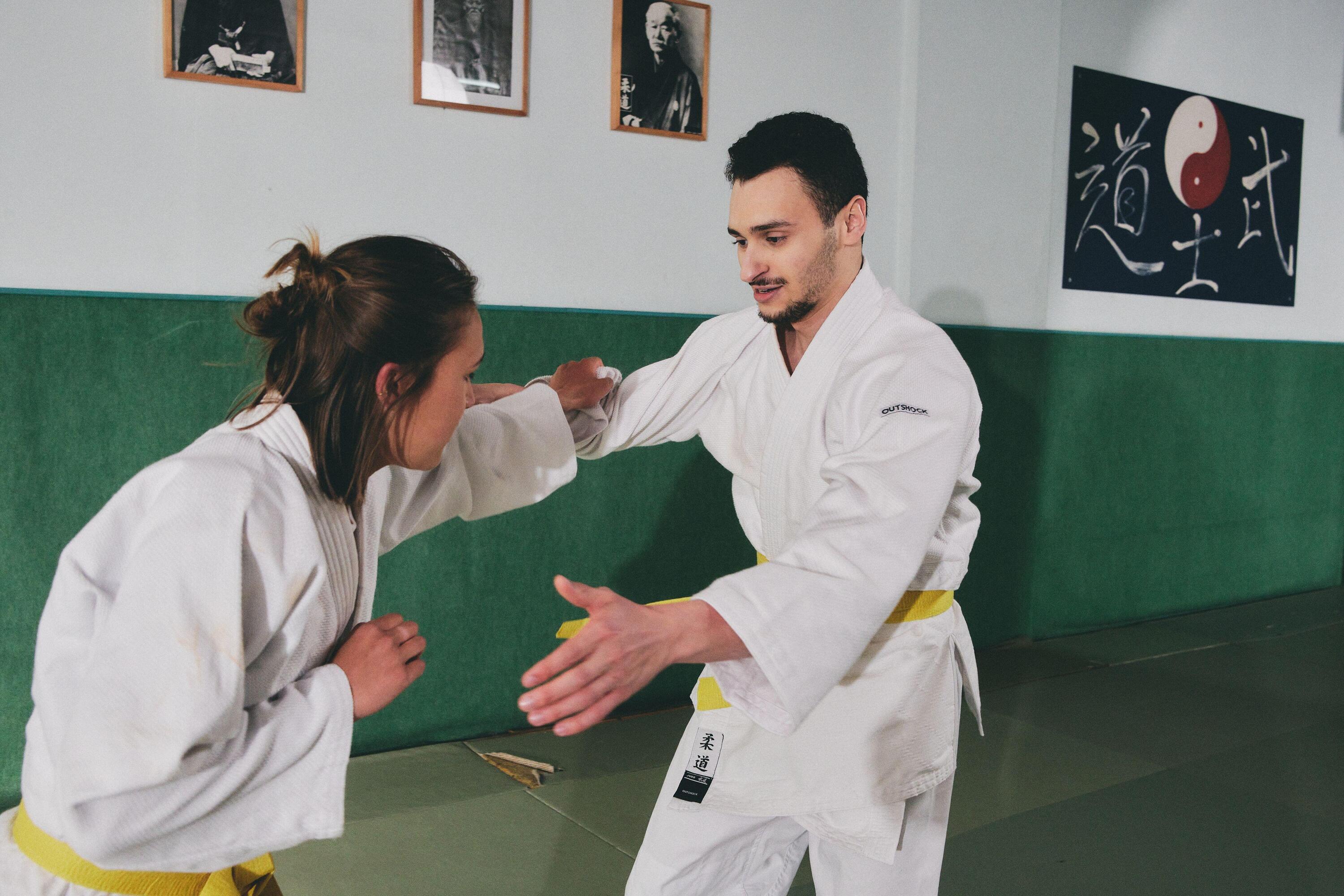 Kimono adulto judo 100 bianco 8/14