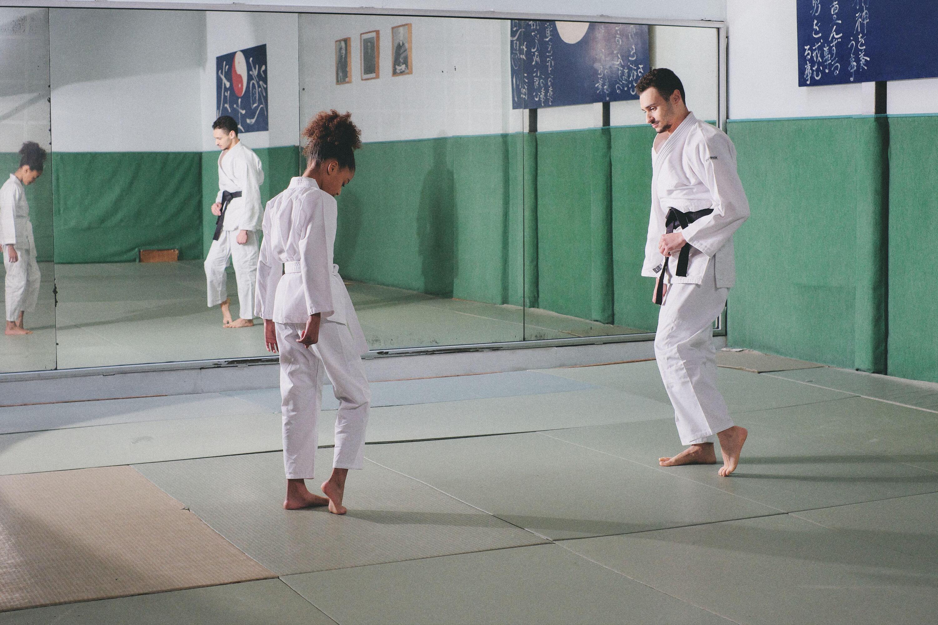 Kimono de judo nivel începător Alb Copii 34/43