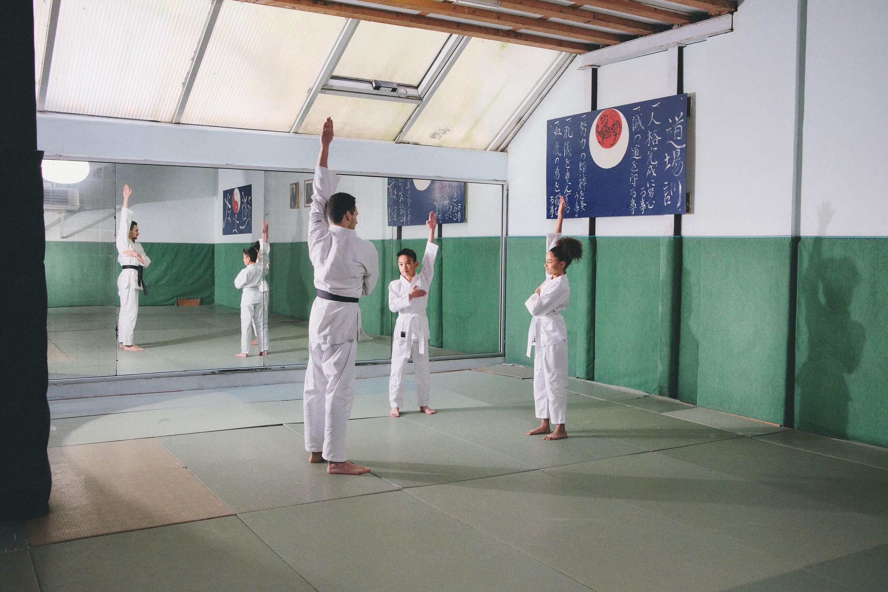 Kimono de judo nivel începător Alb Copii 36/43