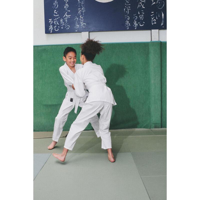 Kimono de judo nivel începător Alb Copii