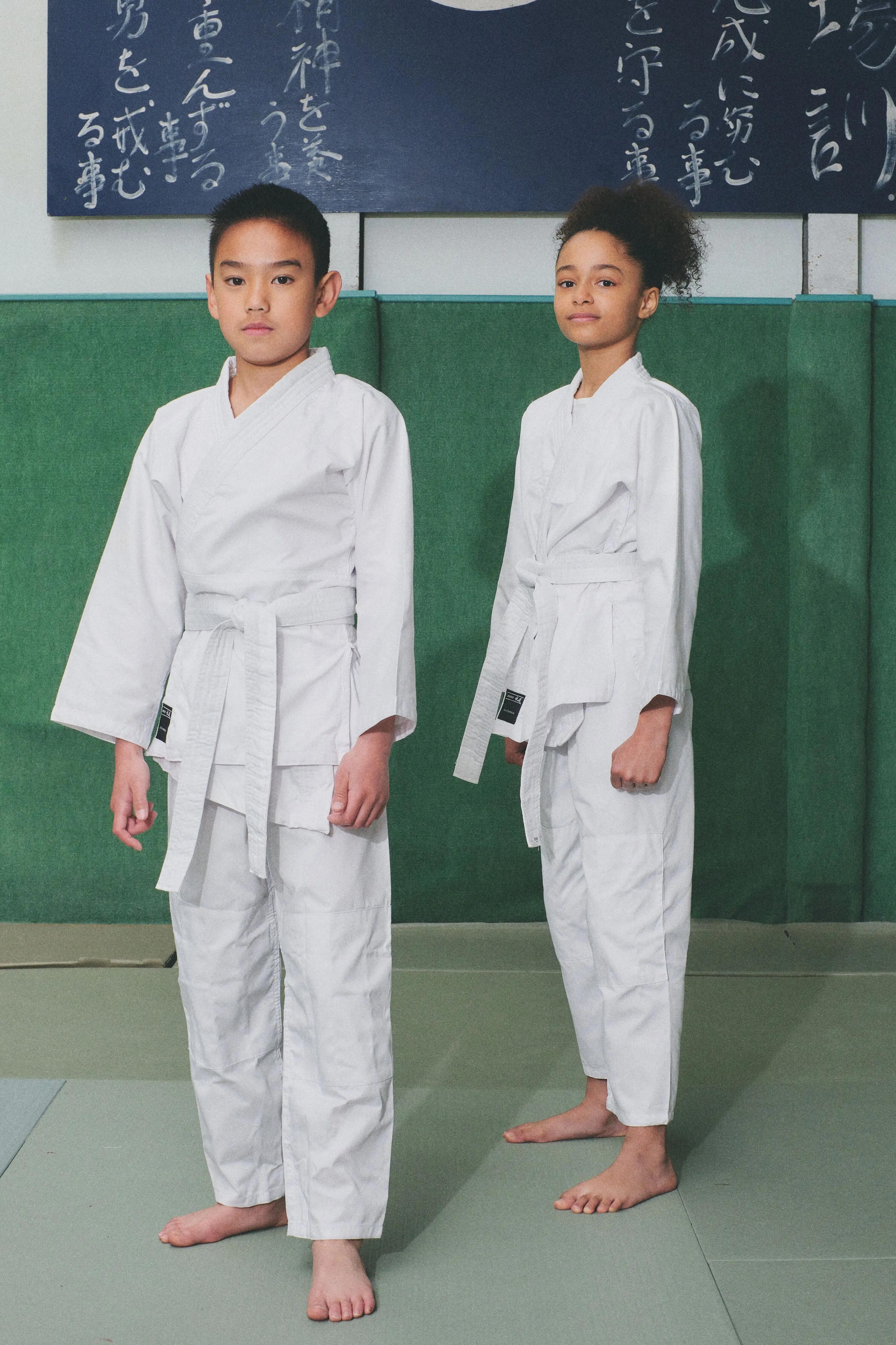 Kimono de judo nivel începător Alb Copii 38/43