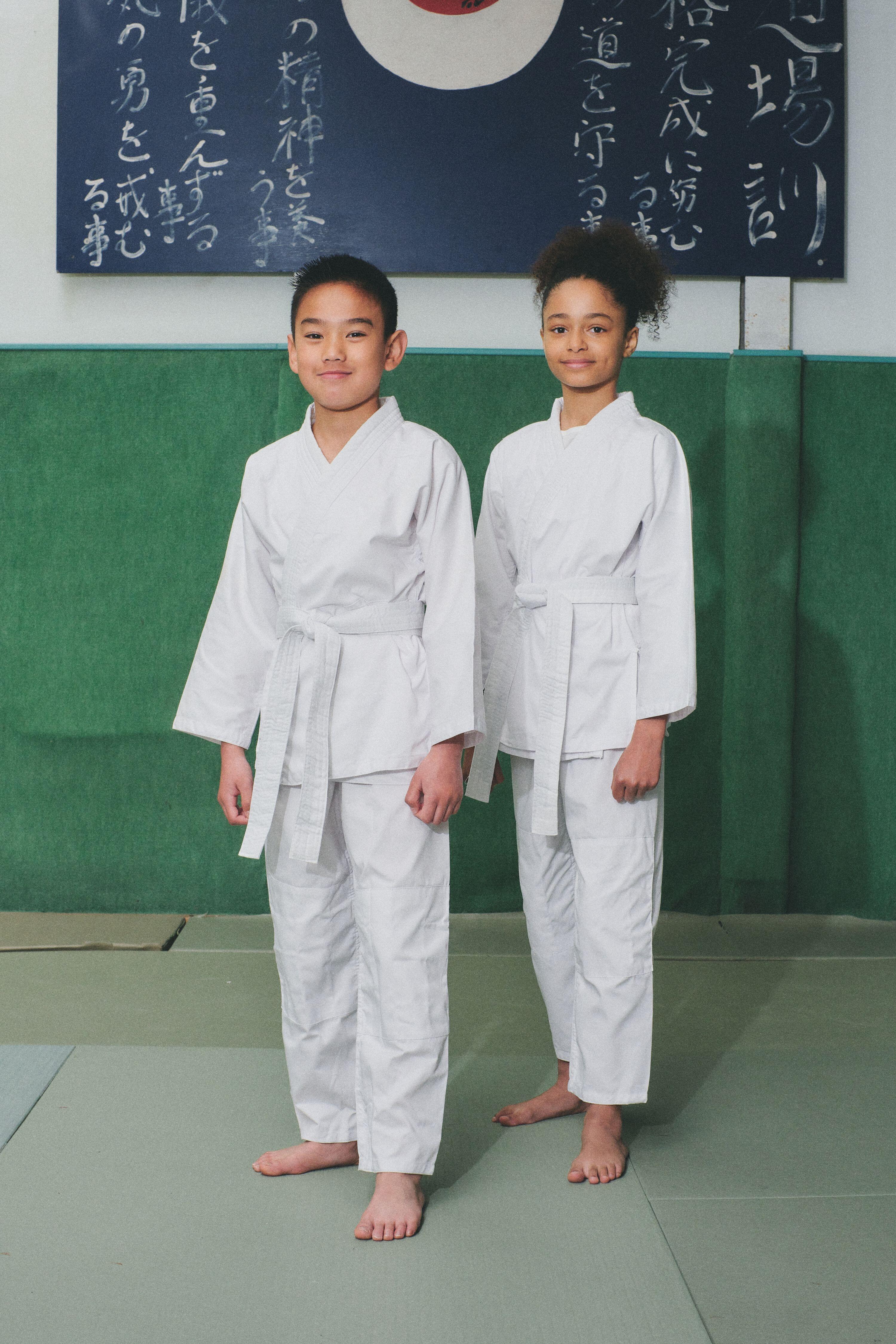 Kimono de judo nivel începător Alb Copii 39/43