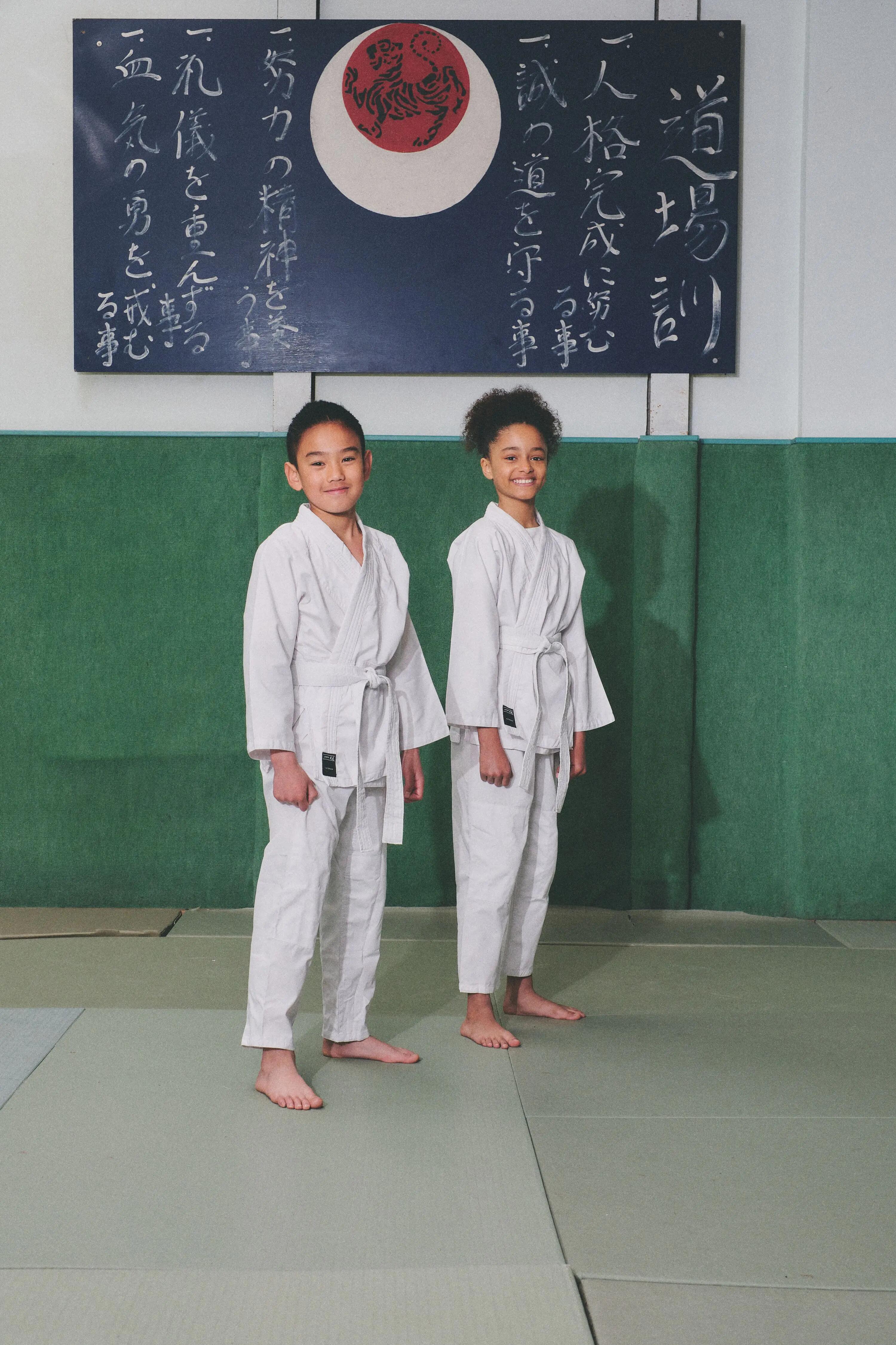 Kimono de judo nivel începător Alb Copii 40/43