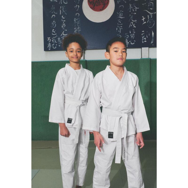 Kimono bambino judo 100 con cintura bianca OUTSHOCK