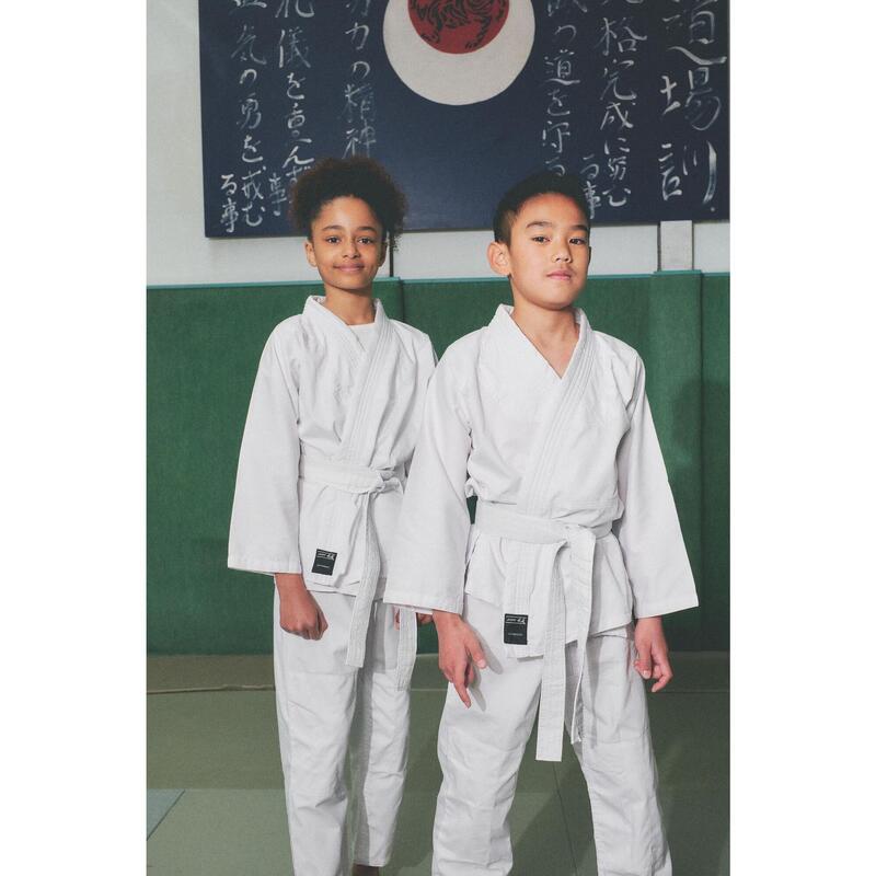 Kimono de judo pour débutant enfant, blanc