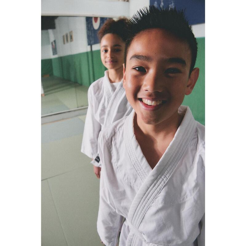 Kimono de judo pour débutant enfant, blanc