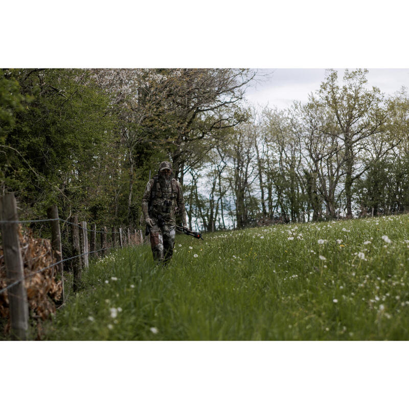 Canne de pirsch chasse silencieuse trépied 100 vert