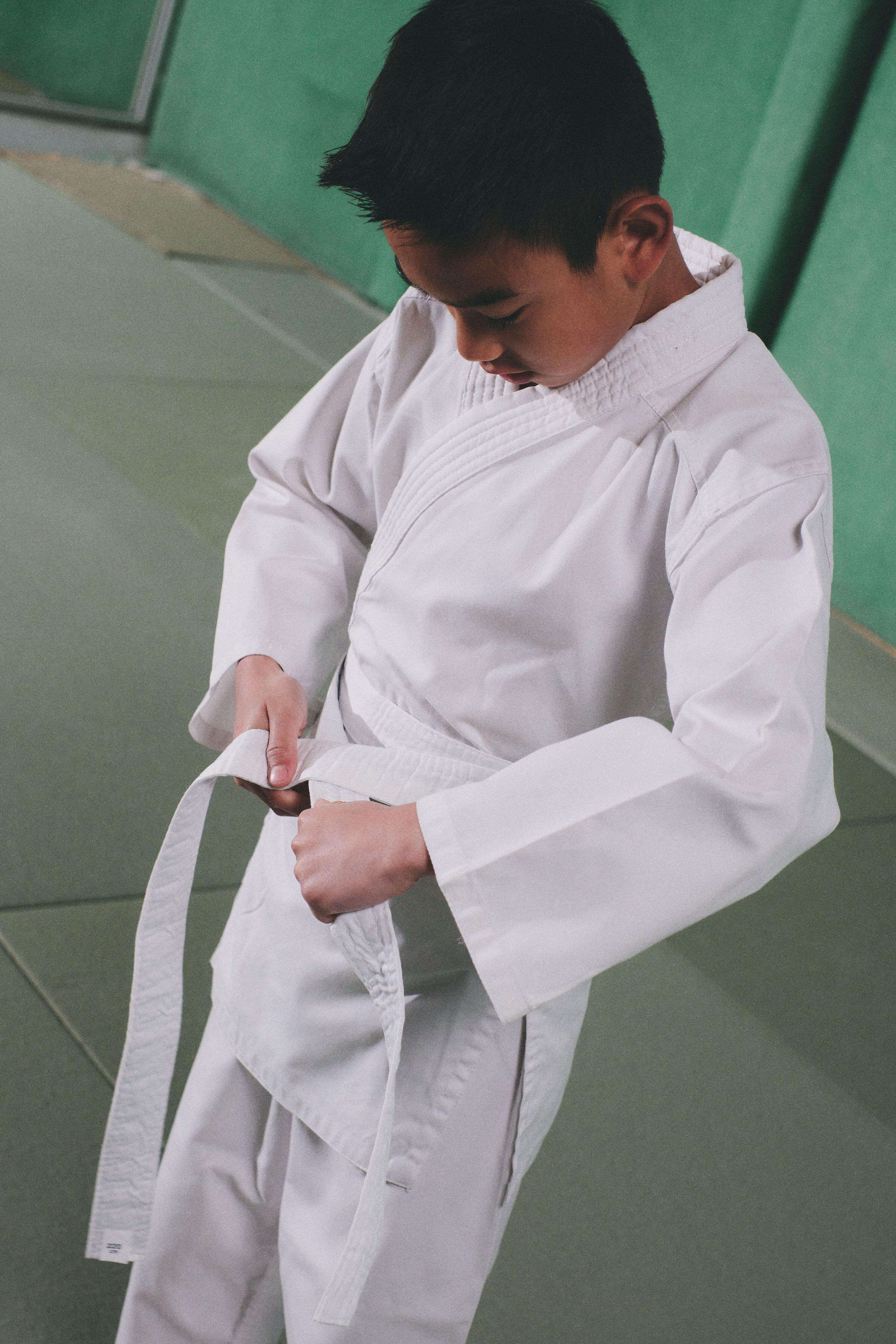 Kimono karate karategi niños Outshock 100 blanco 11/12