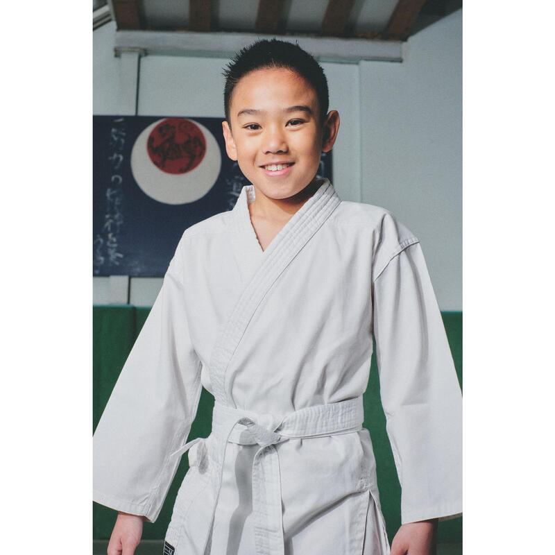 Kimono karate karategi niños Outshock 100 blanco