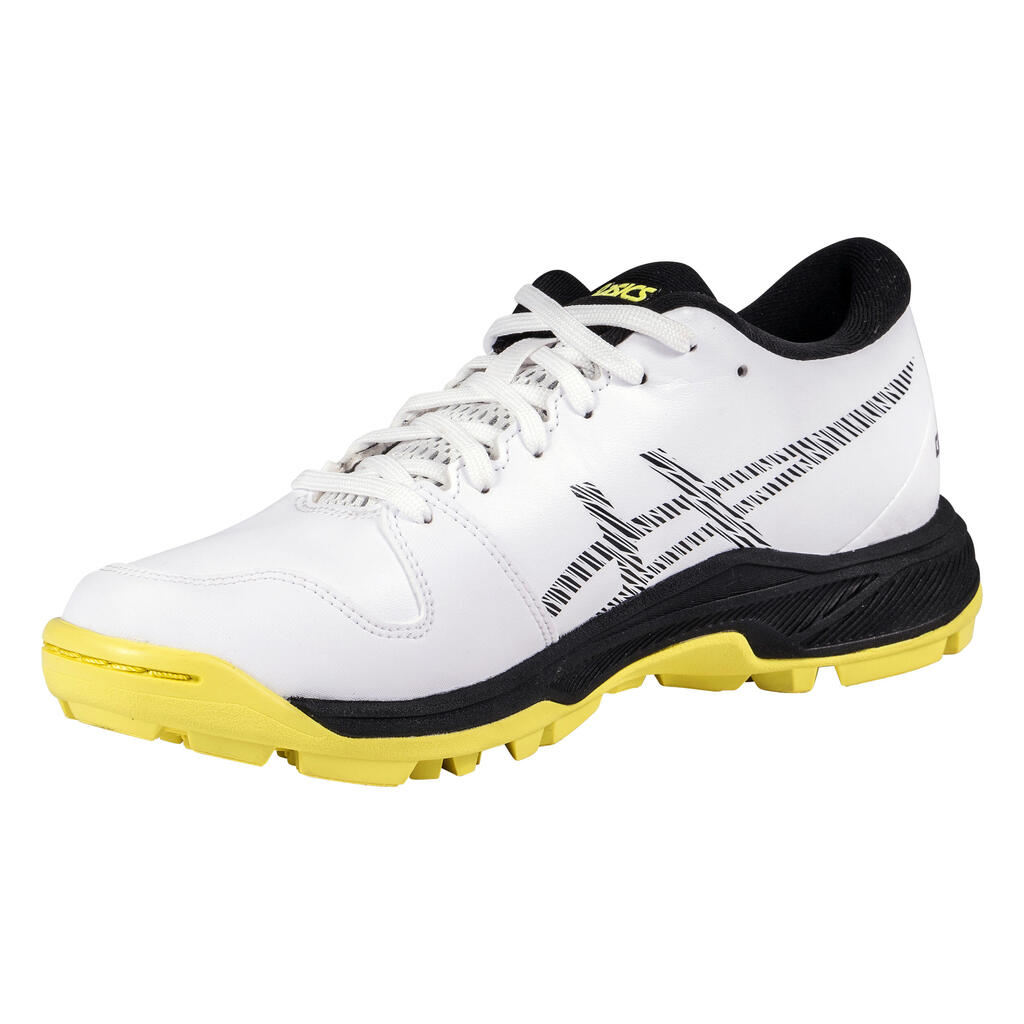 Kids' High-Intensity Field Hockey Shoes Gel Peak - White/Yellow