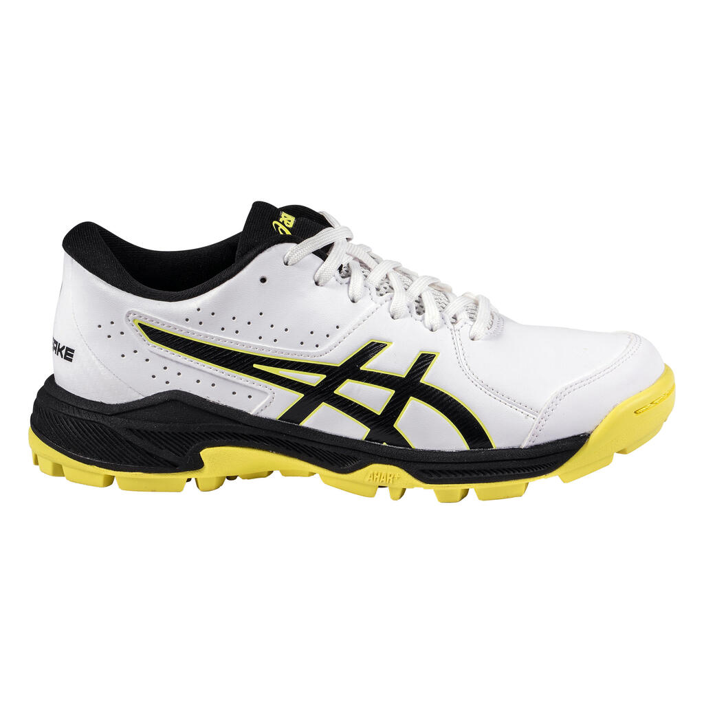 Kids' High-Intensity Field Hockey Shoes Gel Peak - White/Yellow