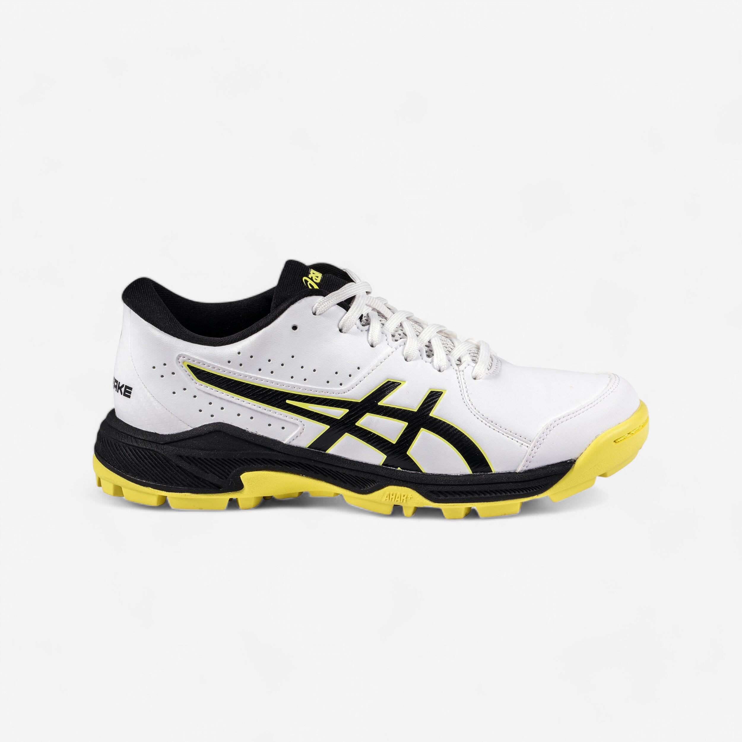 ASICS Hockeyschoenen voor tieners hoog intensief Gel Peak wit geel