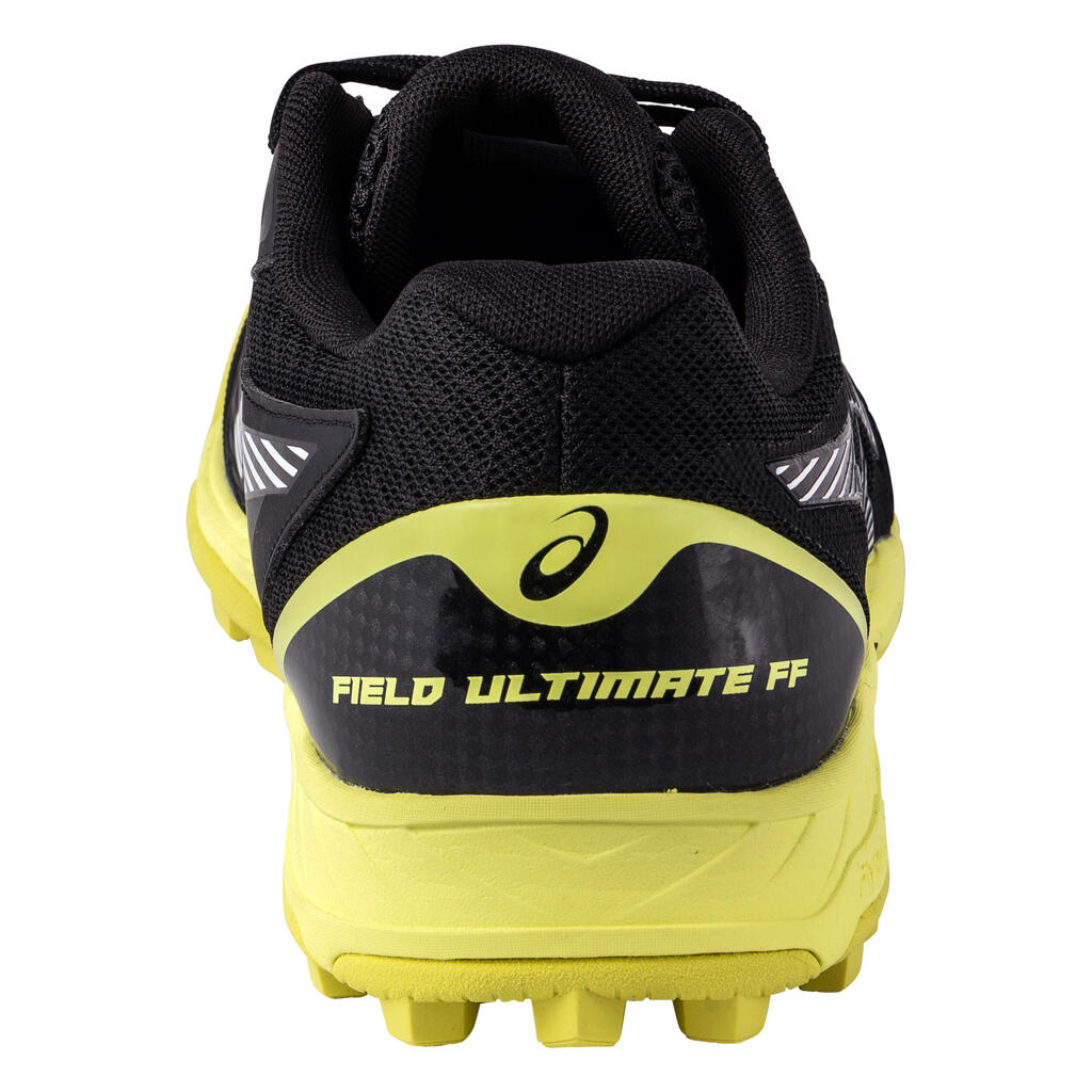Men's High-Intensity Field Hockey Shoes Ultimate FF - Black/Yellow