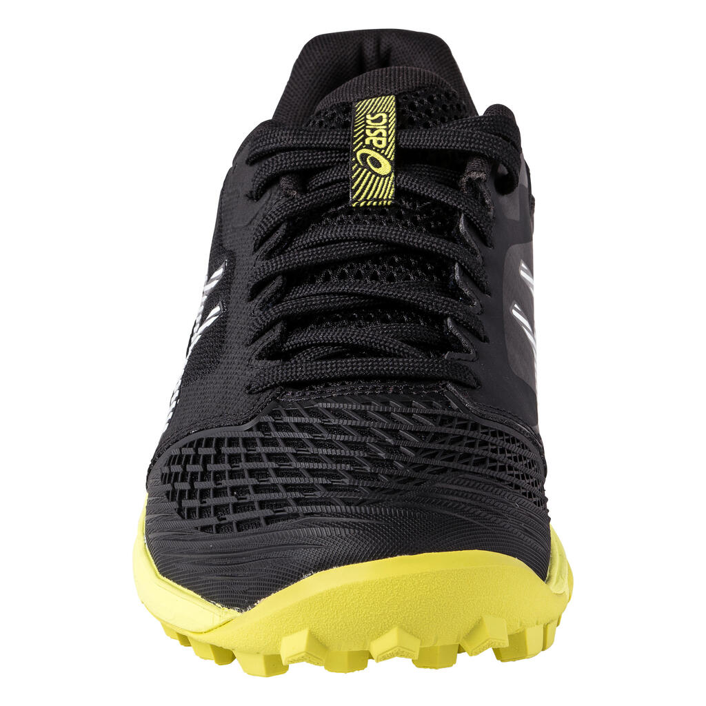 Men's High-Intensity Field Hockey Shoes Ultimate FF - Black/Yellow