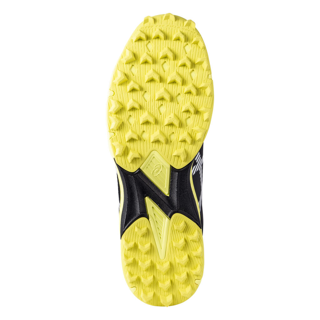 Men's High-Intensity Field Hockey Shoes Ultimate FF - Black/Yellow