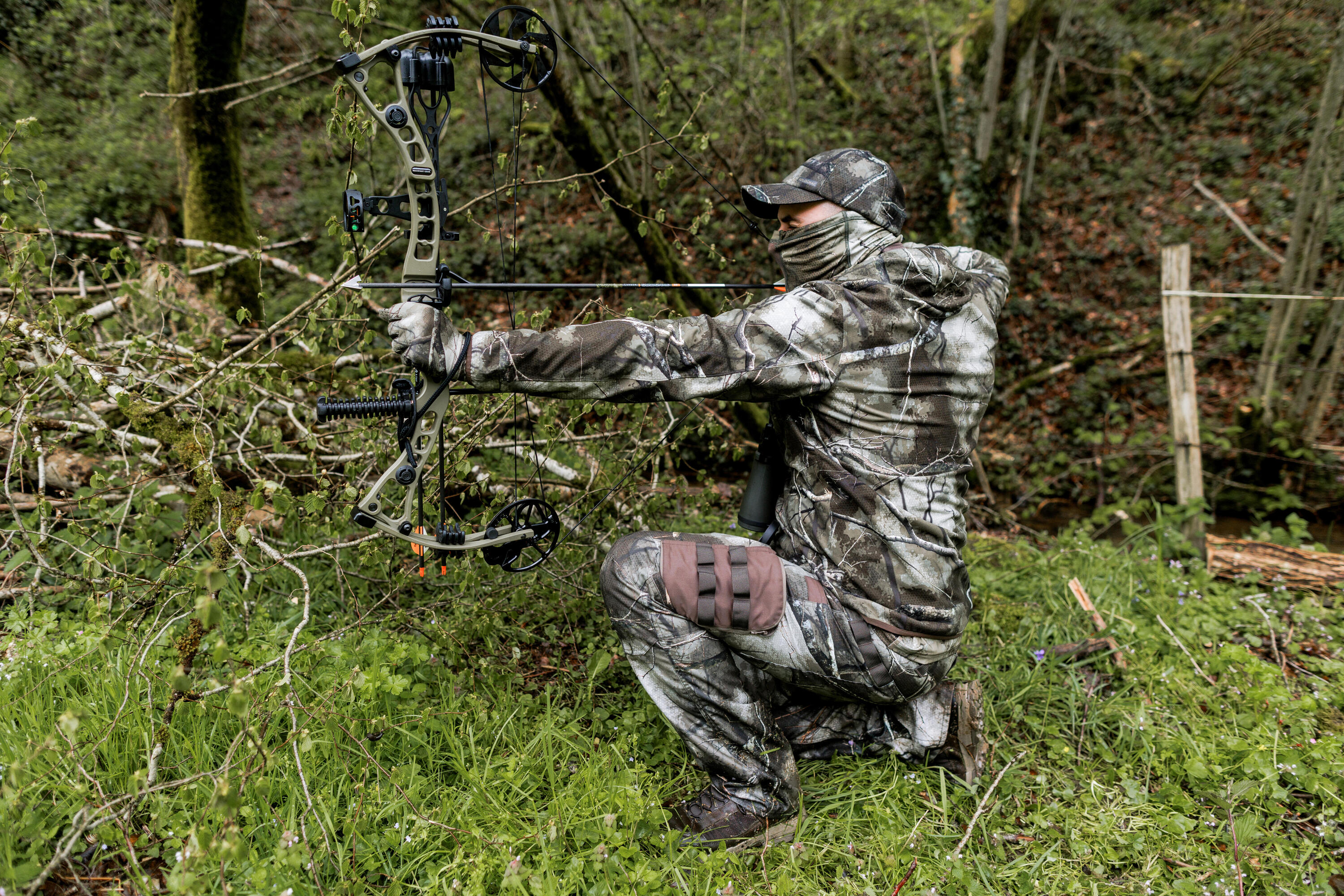 Jagdstiefel Sporthunt 500 leicht strapazierfähig beige  10/11