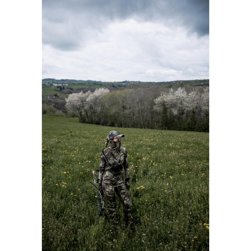 Geluidloos en ademend camouflageshirt voor de jacht dames Treemetic 500