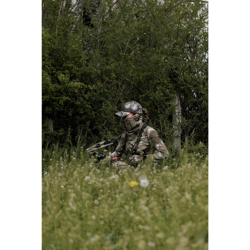 Jagd-Langarmshirt 500 TREEMETIC Damen geräuscharm atmungsaktiv