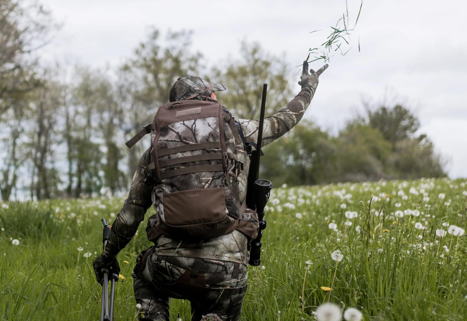 prendre le vent quand on chasse à l'approche