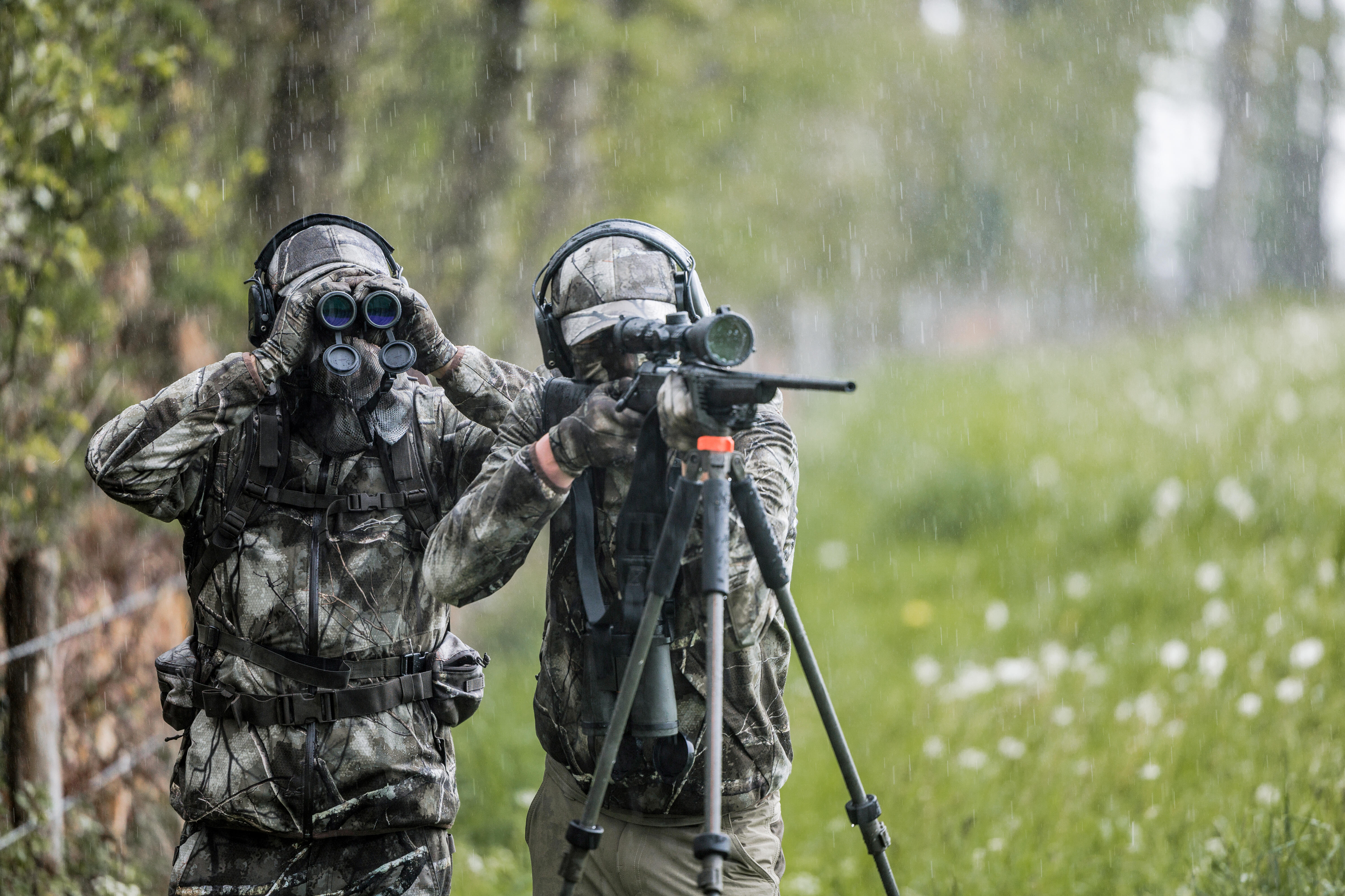 CANNE DE PIRSCH CHASSE TREPIED 500 VERT SILENCIEUSE - SOLOGNAC