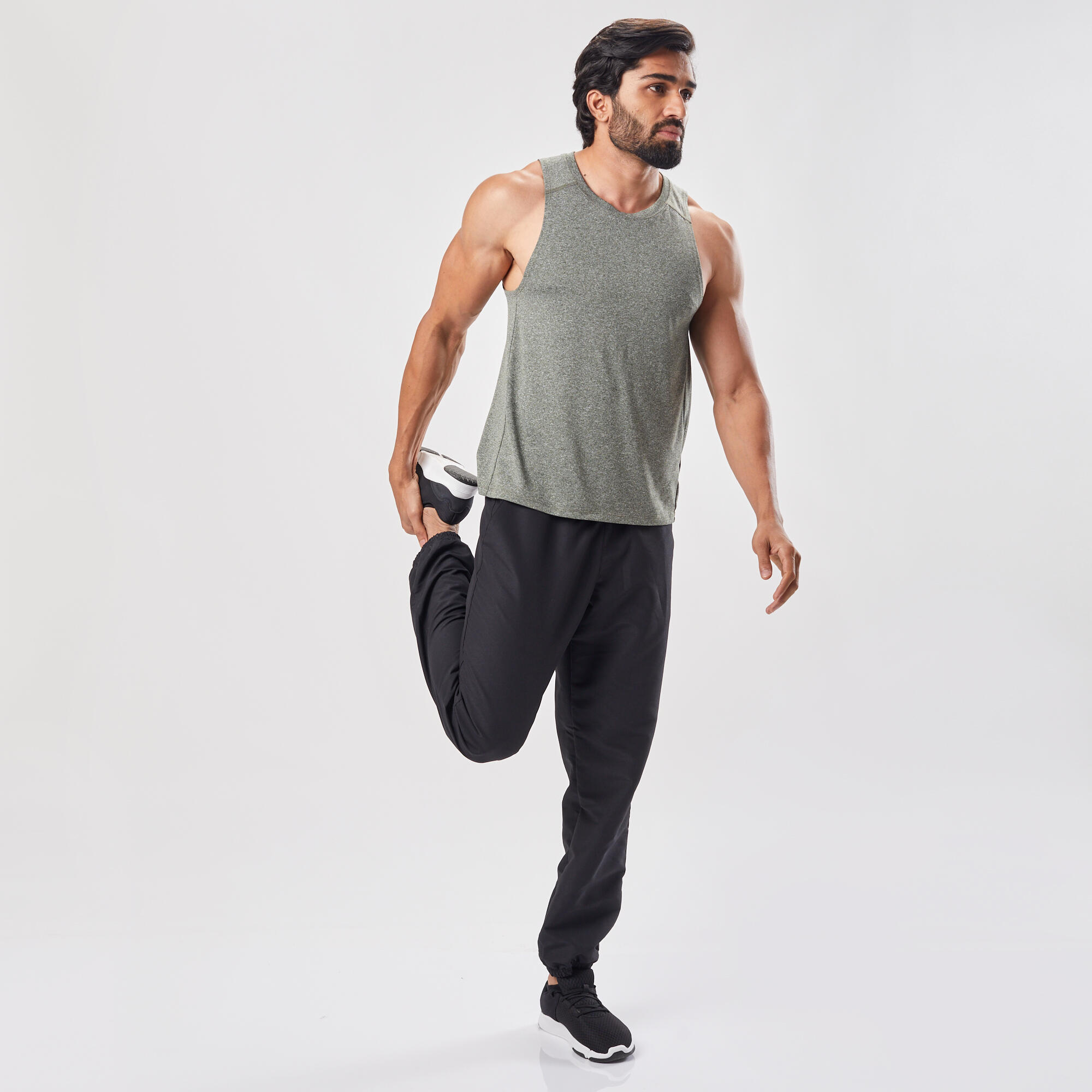 FPA100 Fitness Cardio Tracksuit Bottoms - Black 10/10