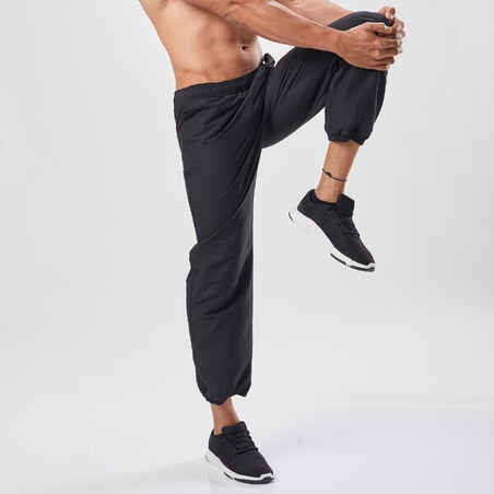 FPA100 Fitness Cardio Tracksuit Bottoms - Black