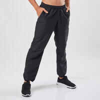 FPA100 Fitness Cardio Tracksuit Bottoms - Black