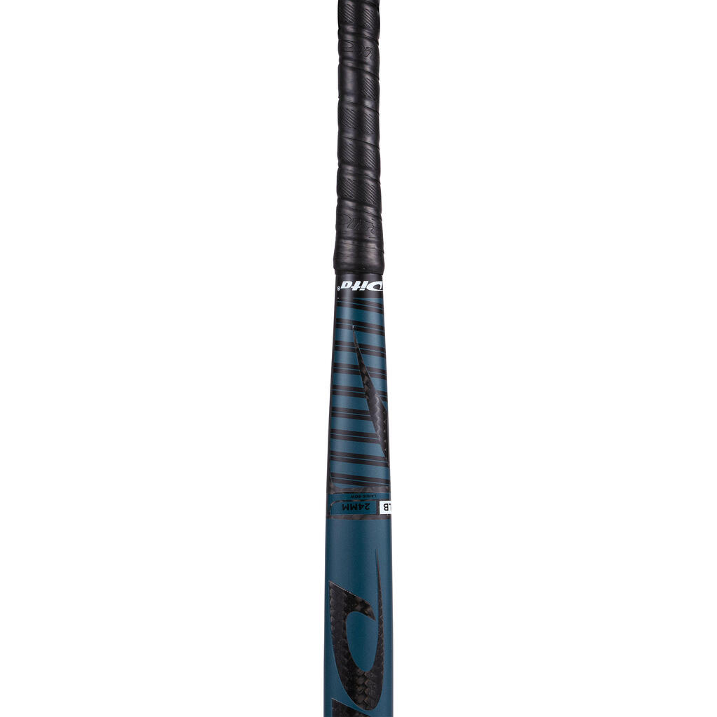 Adult Intermediate 60% Carbon Low Bow Field Hockey Stick CompotecC60 - Dark Turquoise