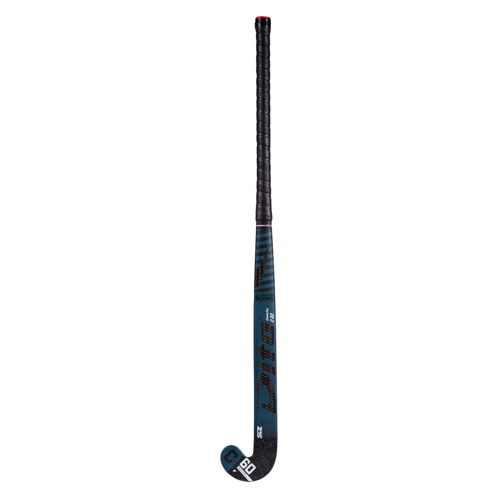 Damen/Herren Feldhockeyschläger Fortgeschrittene Low Bow 60 % Carbon - CompotecC60 dunkeltürkis 