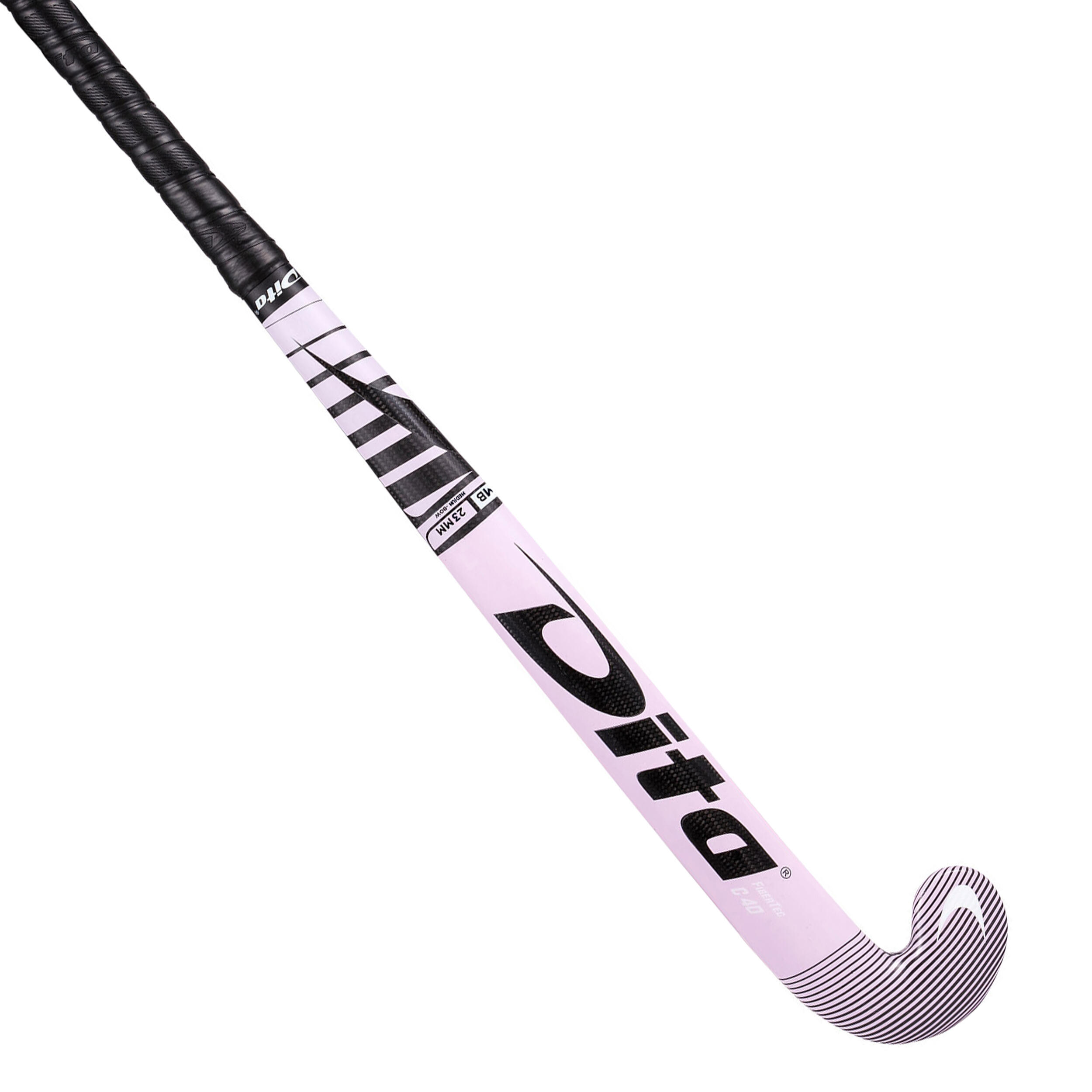 Feldhockeyschläger - FiberTecC40 Mid Bow 40 % Carbon rosa