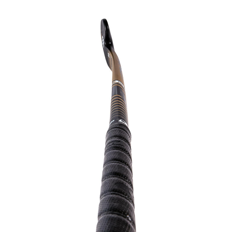 Stick de hockey adulto experto mid bow 85 % carbono CompoTecC85 Dorado Negro