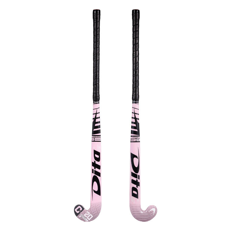 Bastone hockey su prato bambino Fibertec C20 midbow rosa