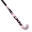 Veldhockeystick voor tieners Fibertec C20 mid bow 20% carbon roze