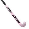 Veldhockeystick voor tieners Fibertec C20 mid bow 20% carbon roze