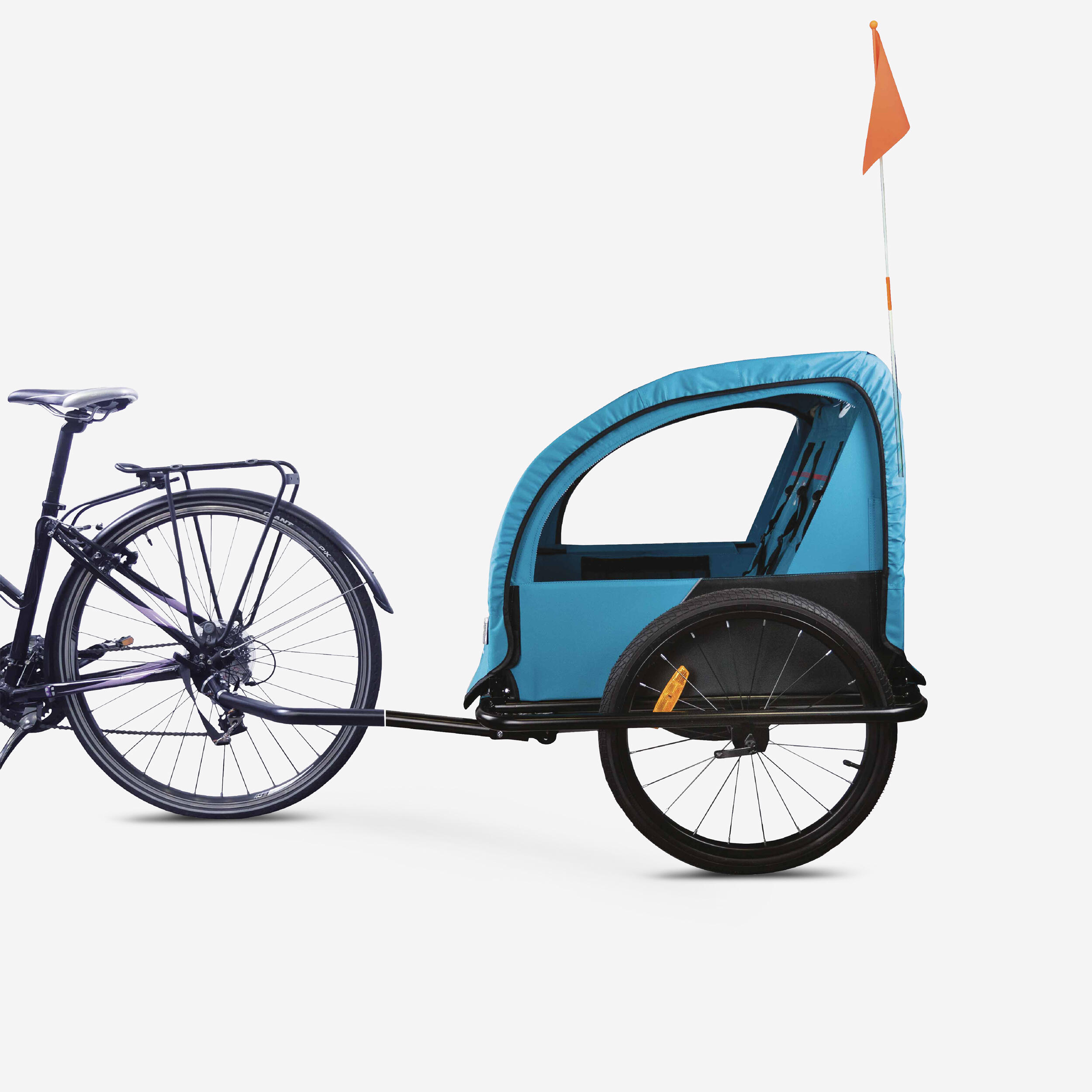Bike Original - Remorque Velo Enfant Kid Aventure 2 - Remorque À Vélo - Accessoires Velo - - Taille Unique - Decathlon