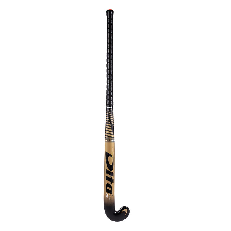 Damen/Herren Feldhockeyschläger Experten Low Bow 85 % Carbon - CarboTec C85 LB gold/schwarz 