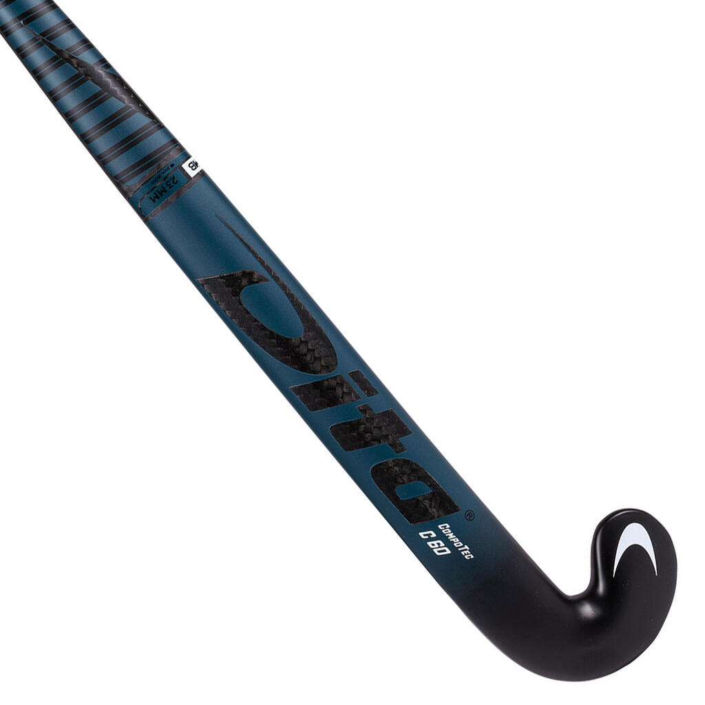 Erwachsene Feldhockeyschläger Fortgeschrittene MidBow 60% Carbon CompotecC60