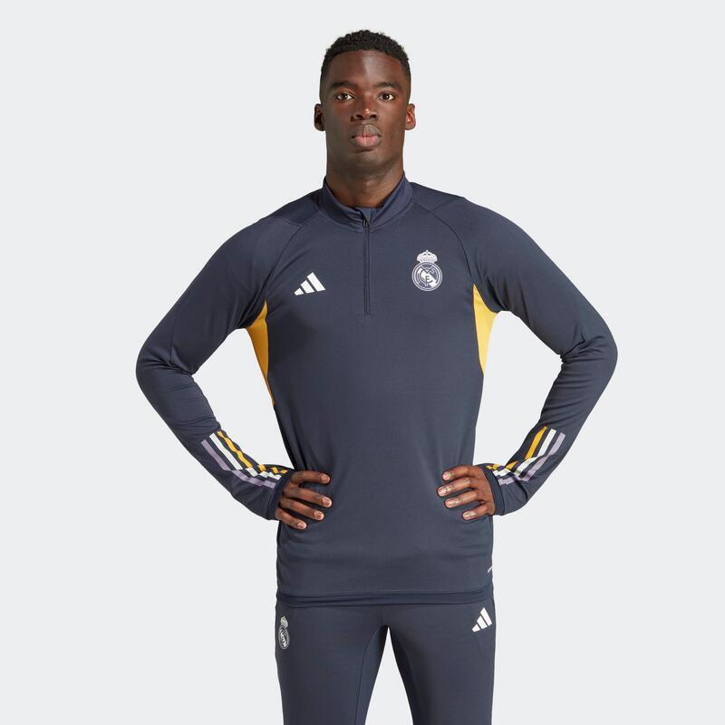 Bluză cu fermoar scurt Fotbal ADIDAS Replică Real Madrid 23/24 Adulți 