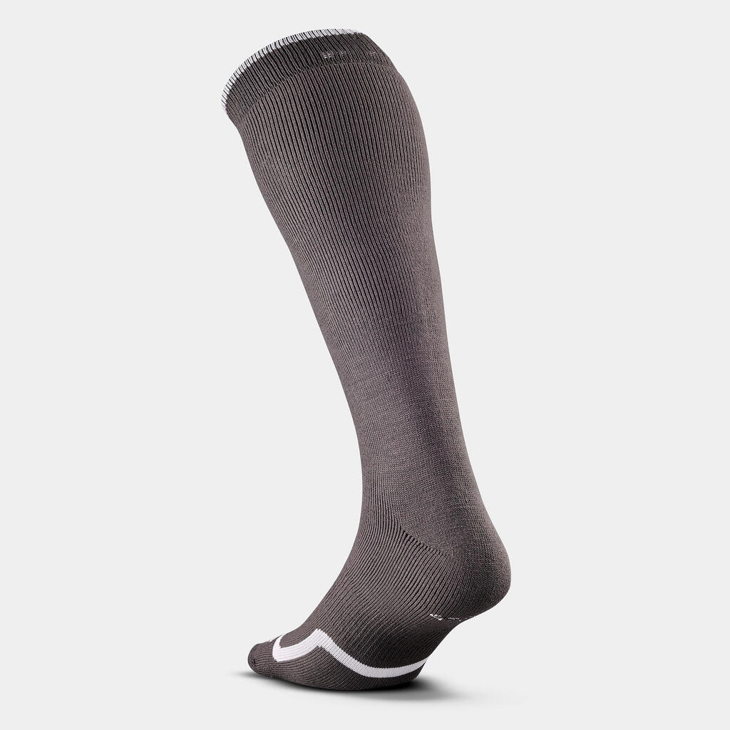 CALCETINES DE SKI Y SNOWBOARD ADULTO 100 WARM GRIS