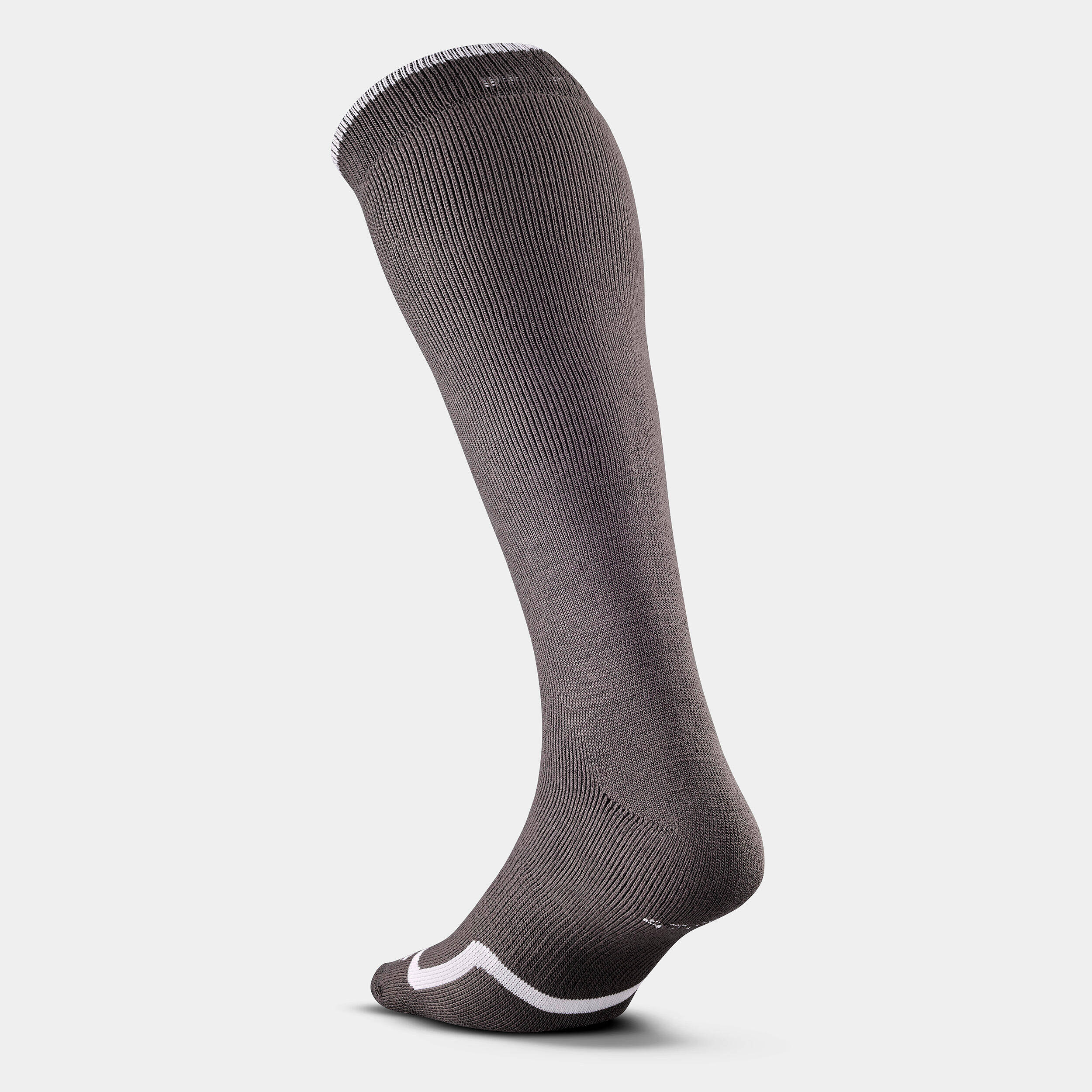 ADULT SKI AND SNOWBOARD SOCKS - 100 - GREY -  4